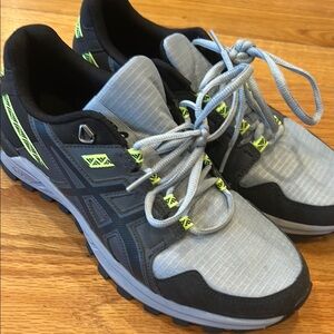 Men's Gray and Black Athletic Shoes- ASICS